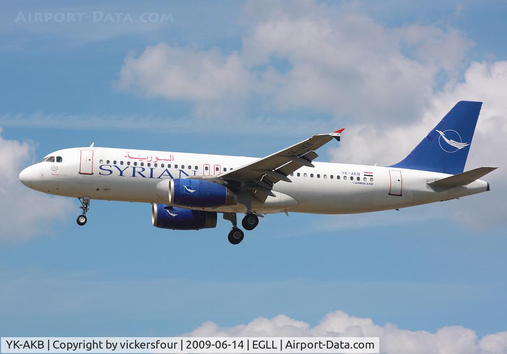 YK-AKB, 1998 Airbus A320-232 C/N 918, Syrianair