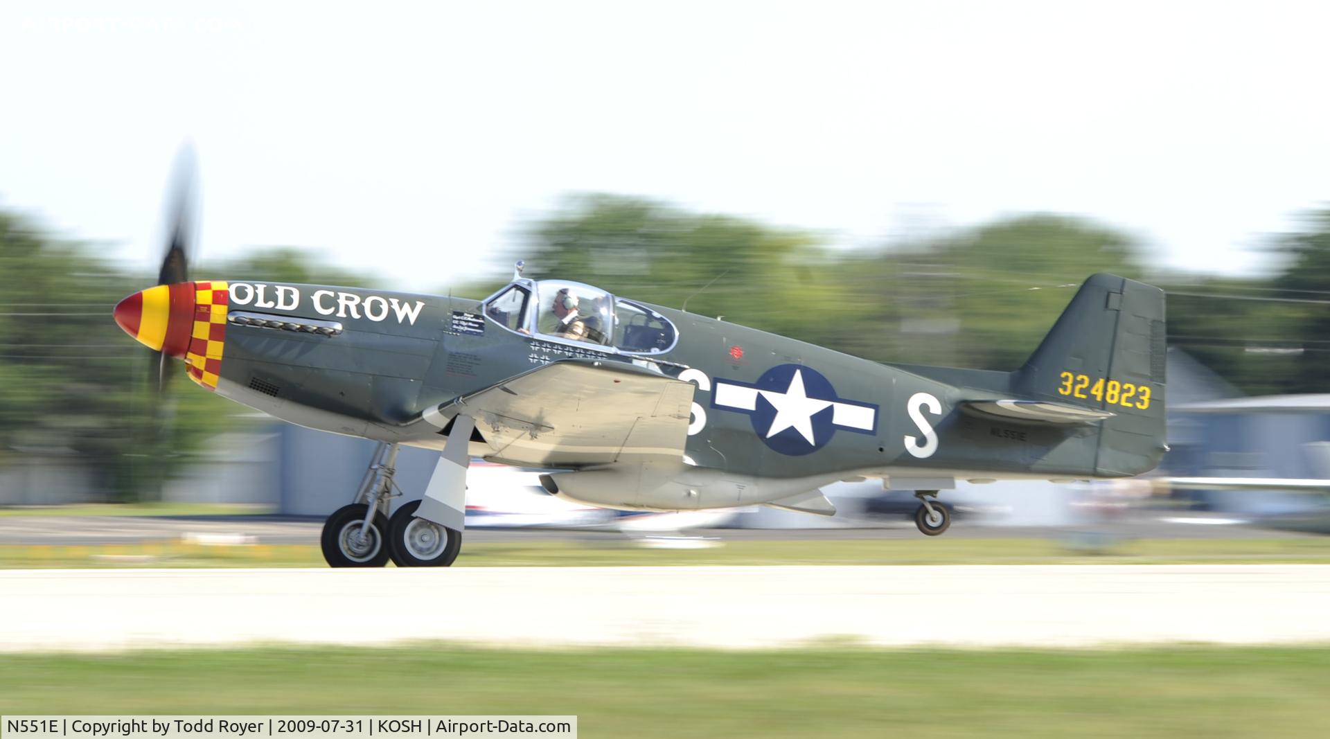 N551E, 1943 North American P-51B-1NA Mustang C/N 102-24700, EAA AIRVENTURE 2009