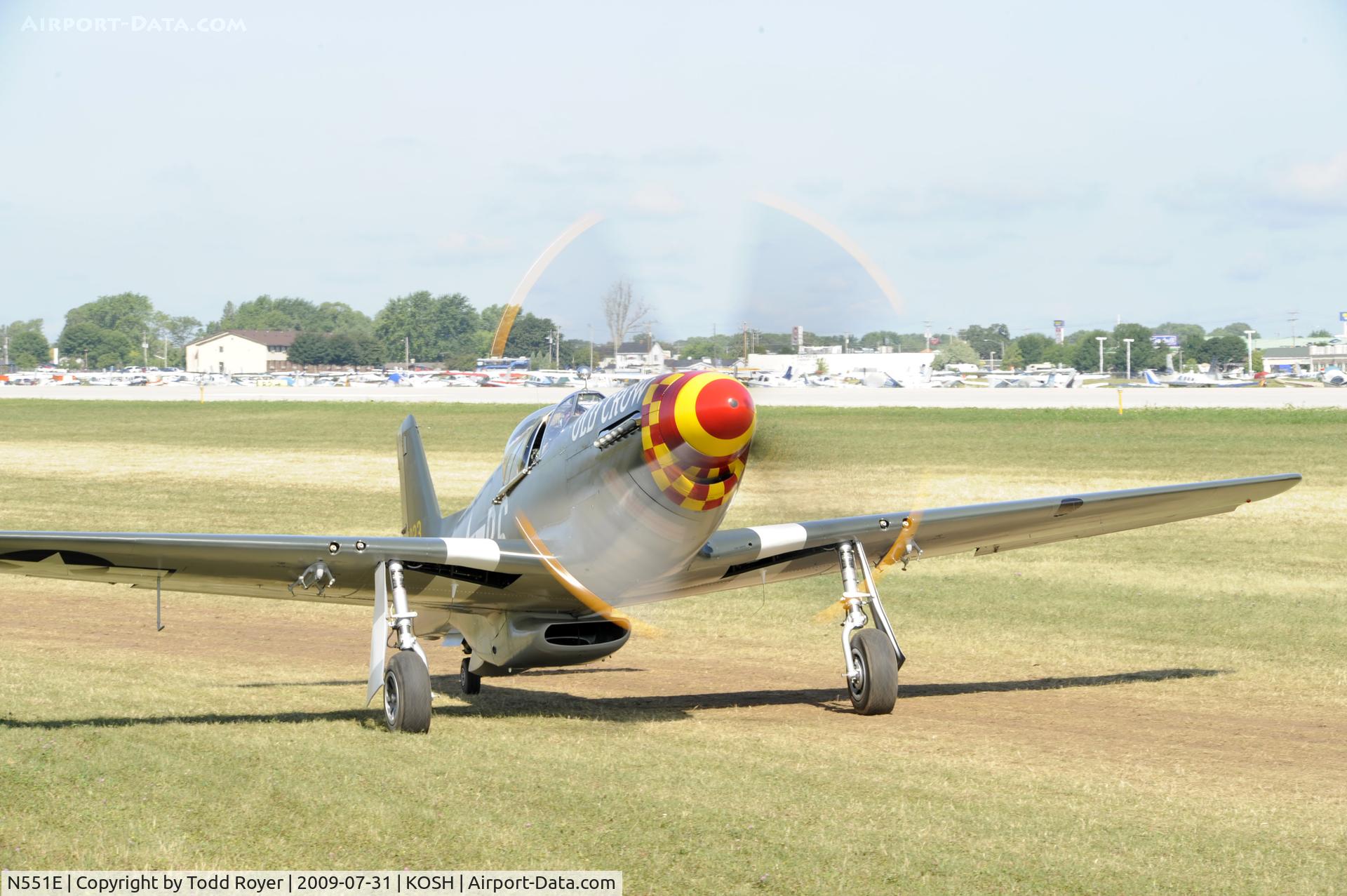 N551E, 1943 North American P-51B-1NA Mustang C/N 102-24700, EAA AIRVENTURE 2009