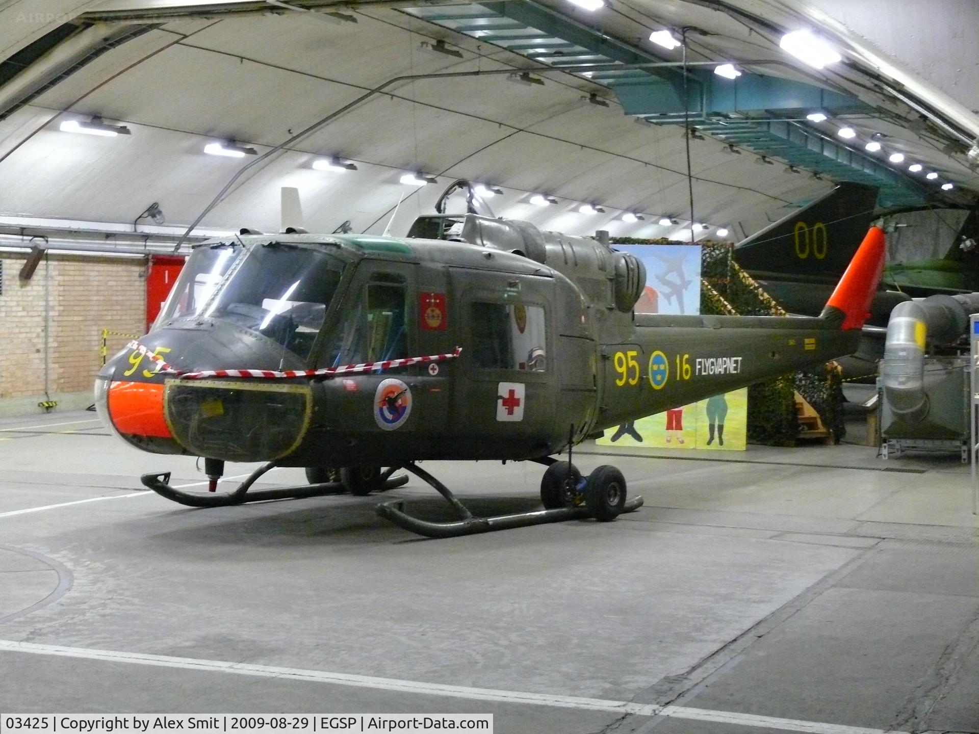 03425, Bell Hkp3B Iroquois C/N 3007, Bell HKP3B/AB204B Iroqouis 03425/95/16 Swedish Air Force