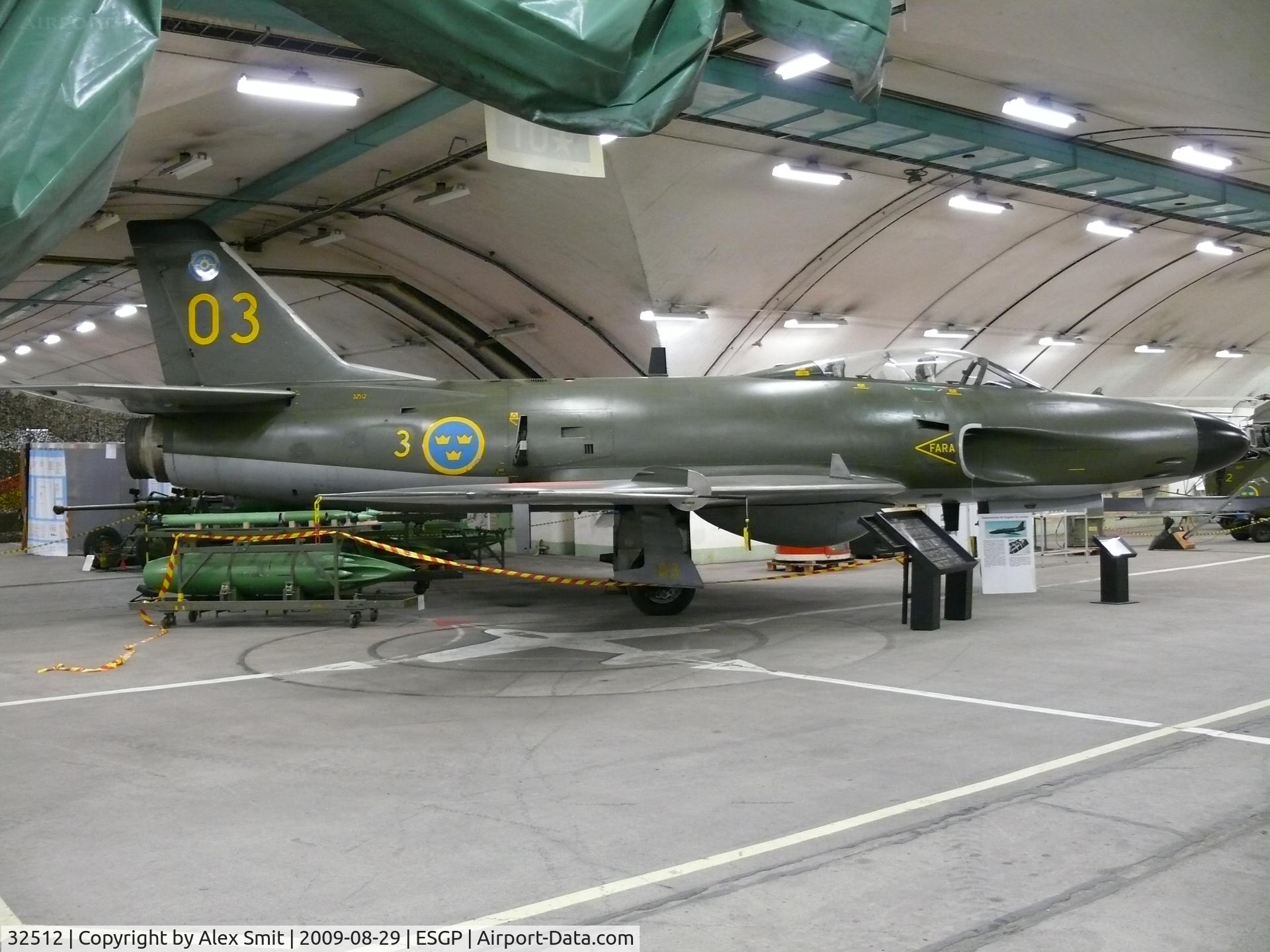 32512, Saab J-32E Lansen C/N 32-512, SAAB SKJ32E Lansen 32512/3/03 Swedish Air Force