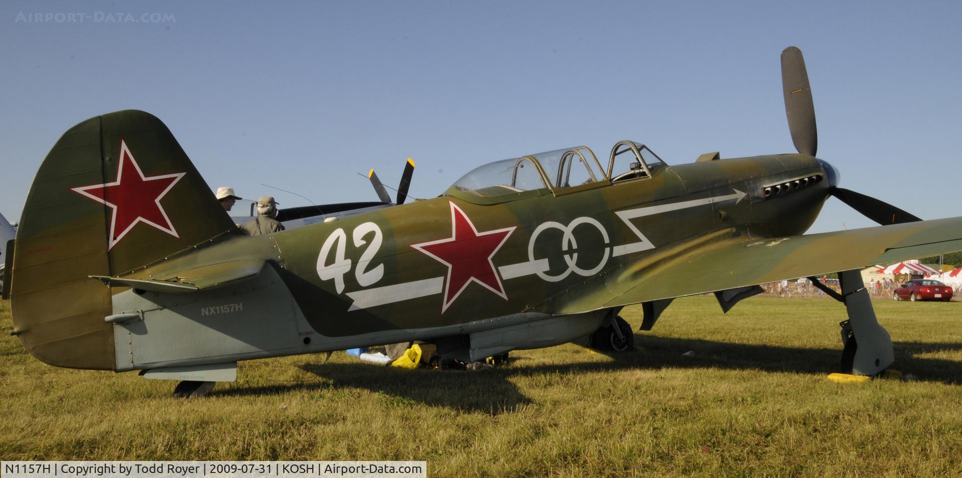 N1157H, 1994 Yakovlev Yak-9U-M C/N 0470402, EAA AIRVENTURE 2009