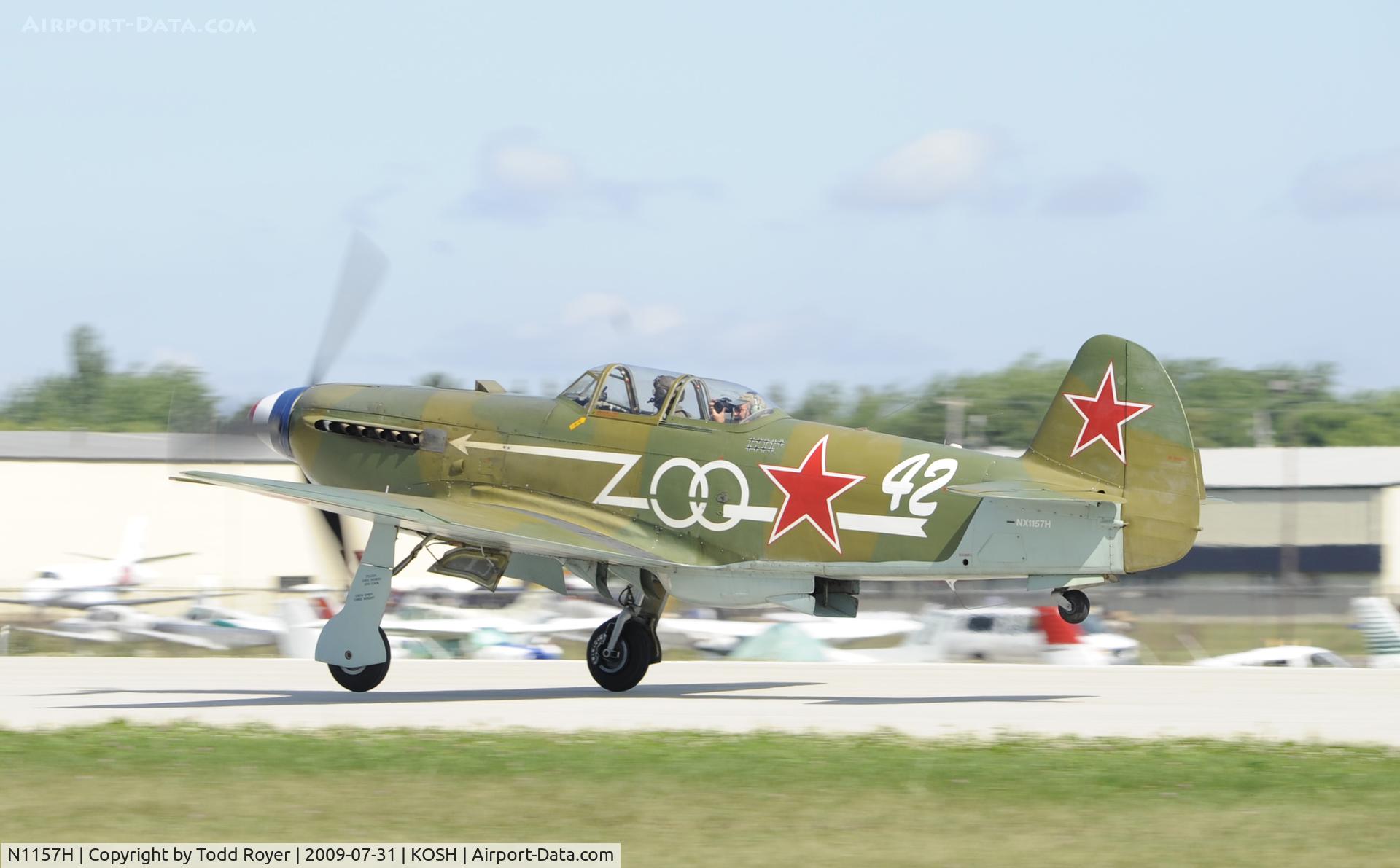 N1157H, 1994 Yakovlev Yak-9U-M C/N 0470402, EAA AIRVENTURE 2009