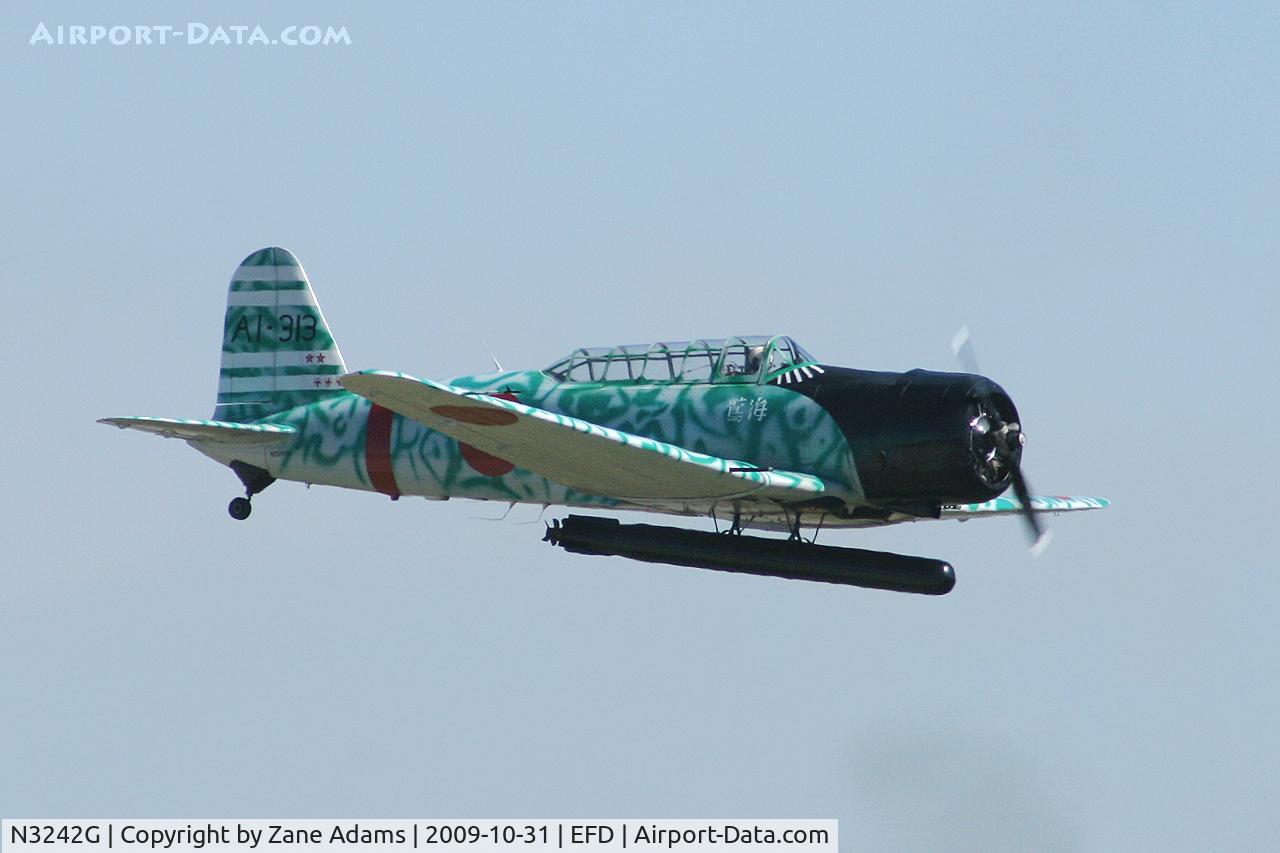 N3242G, 1945 North American AT-6D Texan C/N 43766, Tora Tora Tora replica Kate at the 2009 Wings Over Houston Airshow