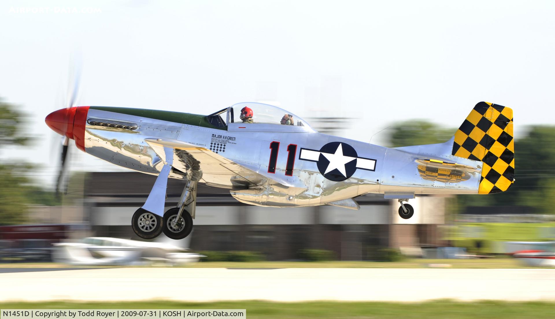 N1451D, 1944 North American P-51D Mustang C/N 44-74446A, EAA AIRVENTURE 2009