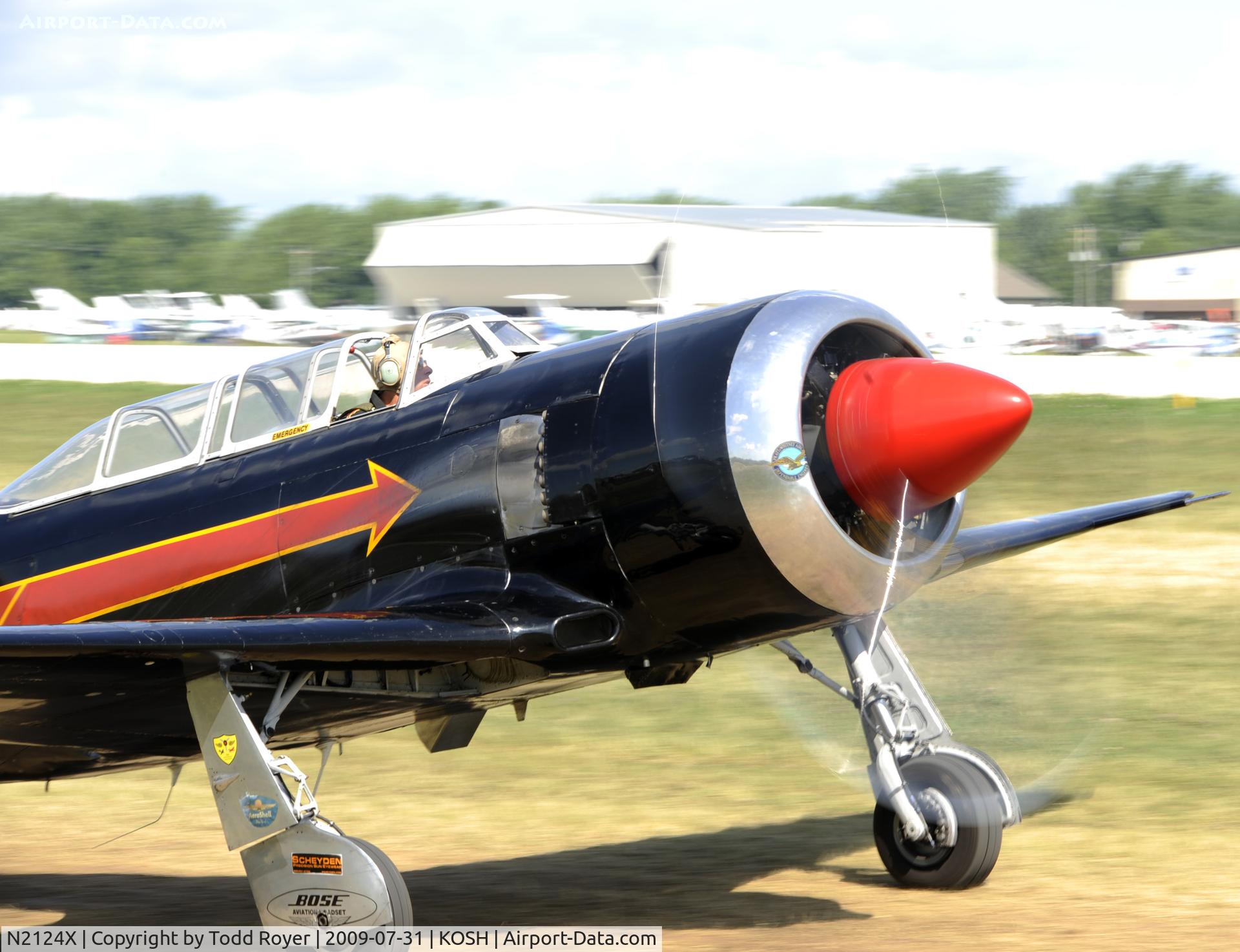 N2124X, 1952 Yakovlev Yak-11 C/N 102146, EAA AIRVENTURE 2009