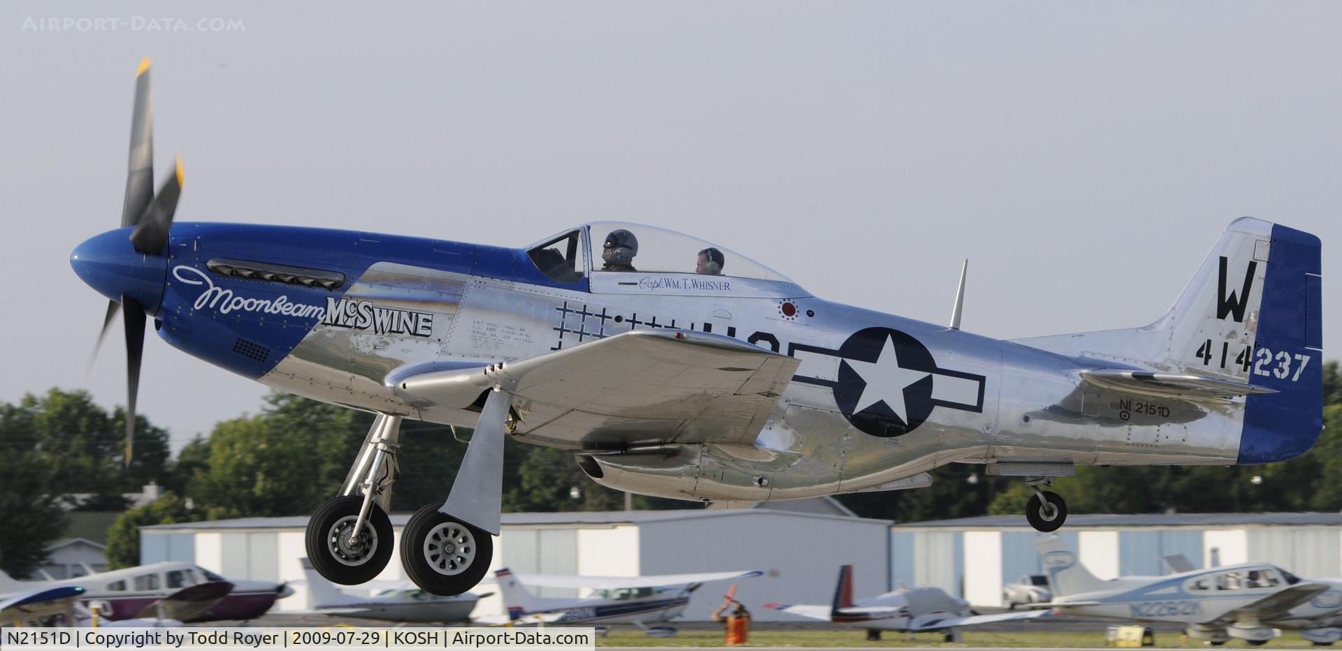 N2151D, 1944 North American F-51D Mustang C/N 122-40196, EAA AIRVENTURE 2009