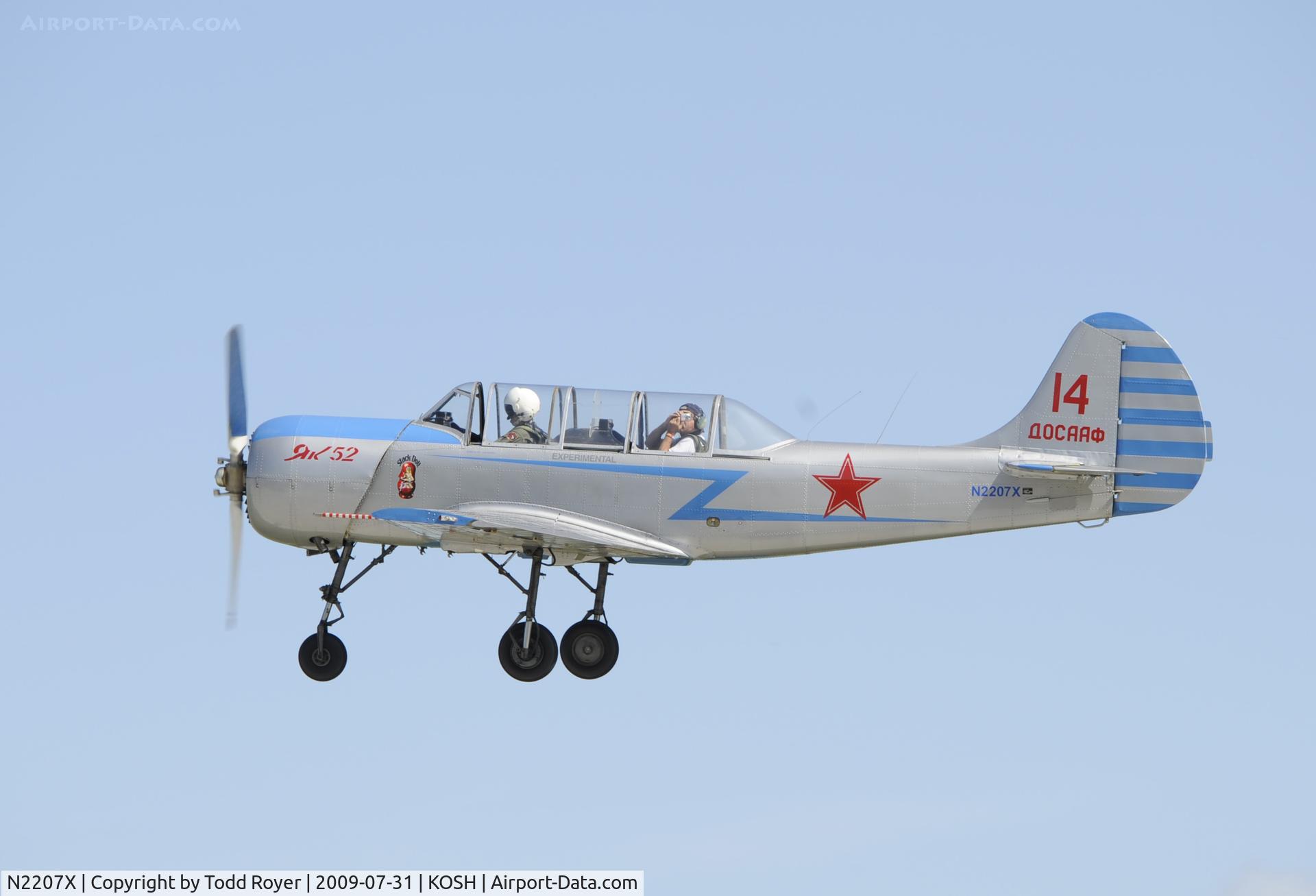 N2207X, 1982 Yakovlev Yak-52 C/N 822014, EAA AIRVENTURE 2009