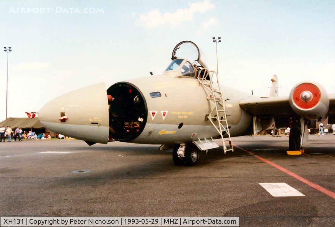 XH131, English Electric Canberra PR.9 C/N SH1721, Canberra PR.9 of 39 Squadron based at RAF Marham on display at the 1993 Mildenhall Air Fete.