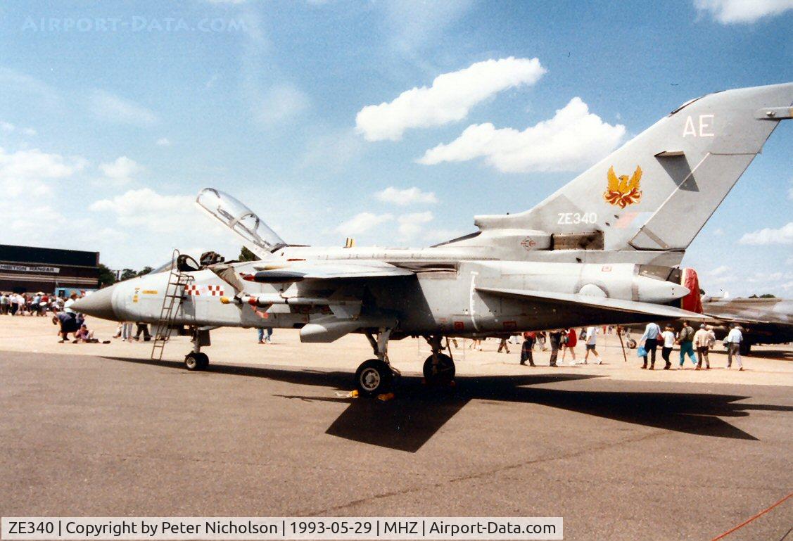 ZE340, 1987 Panavia Tornado F.3 C/N AT025/643/3288, Tornado F.3 of 56[R] Squadron at RAF Coningsby on display at the 1993 Mildenhall Air Fete.