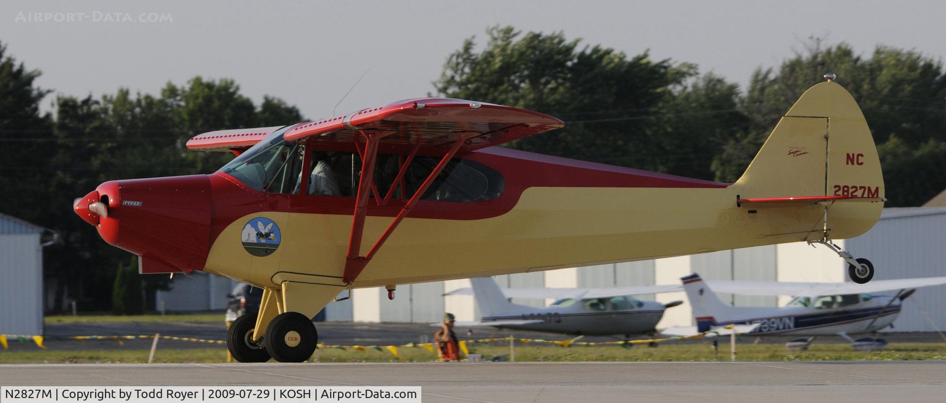 N2827M, 1946 Piper PA-12 Super Cruiser C/N 12-1306, EAA AIRVENTURE 2009