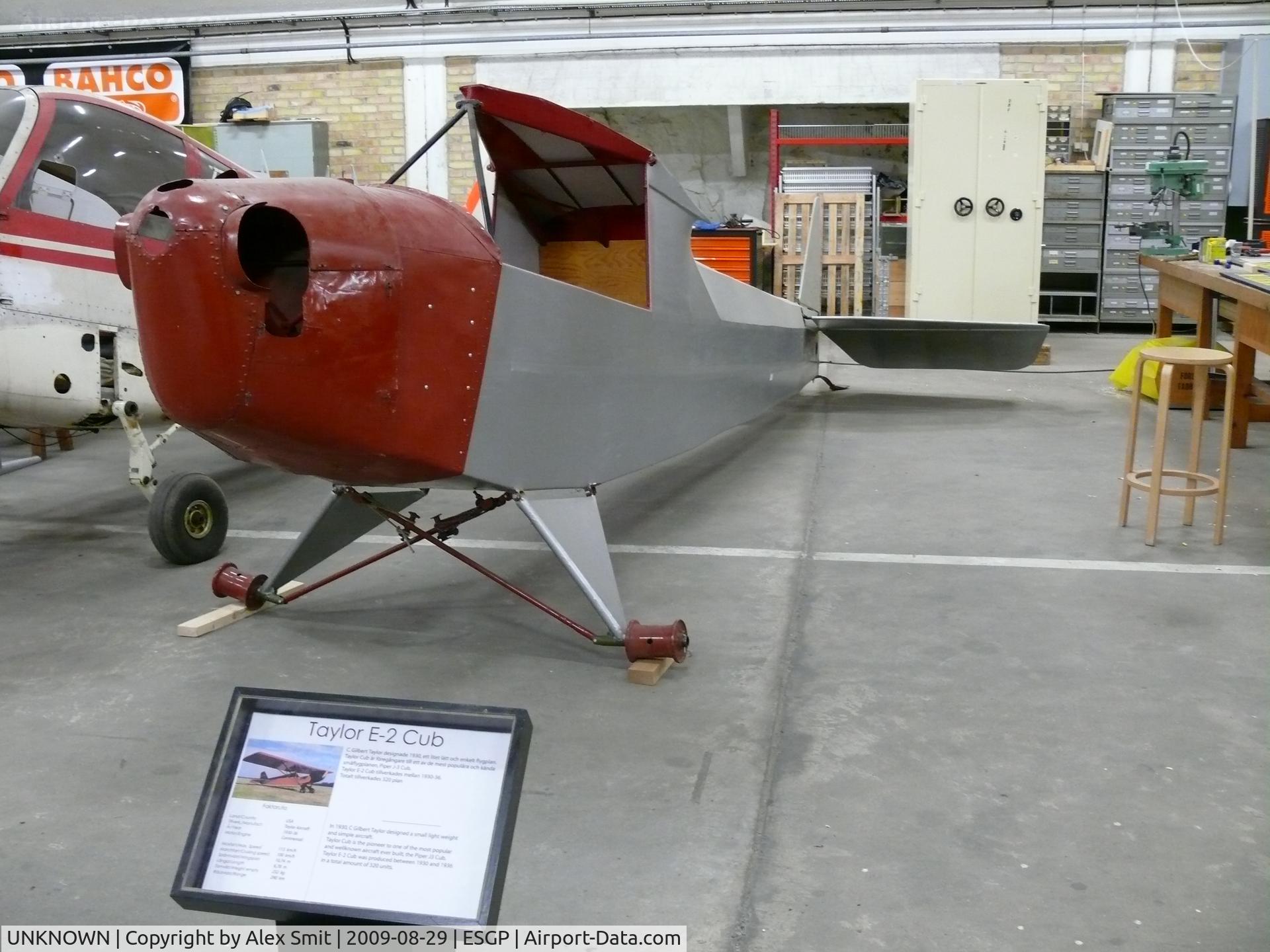 UNKNOWN, Miscellaneous Various C/N unknown, Taylorcraft E2 Cub fuselage being rebuilt in Aeroseum