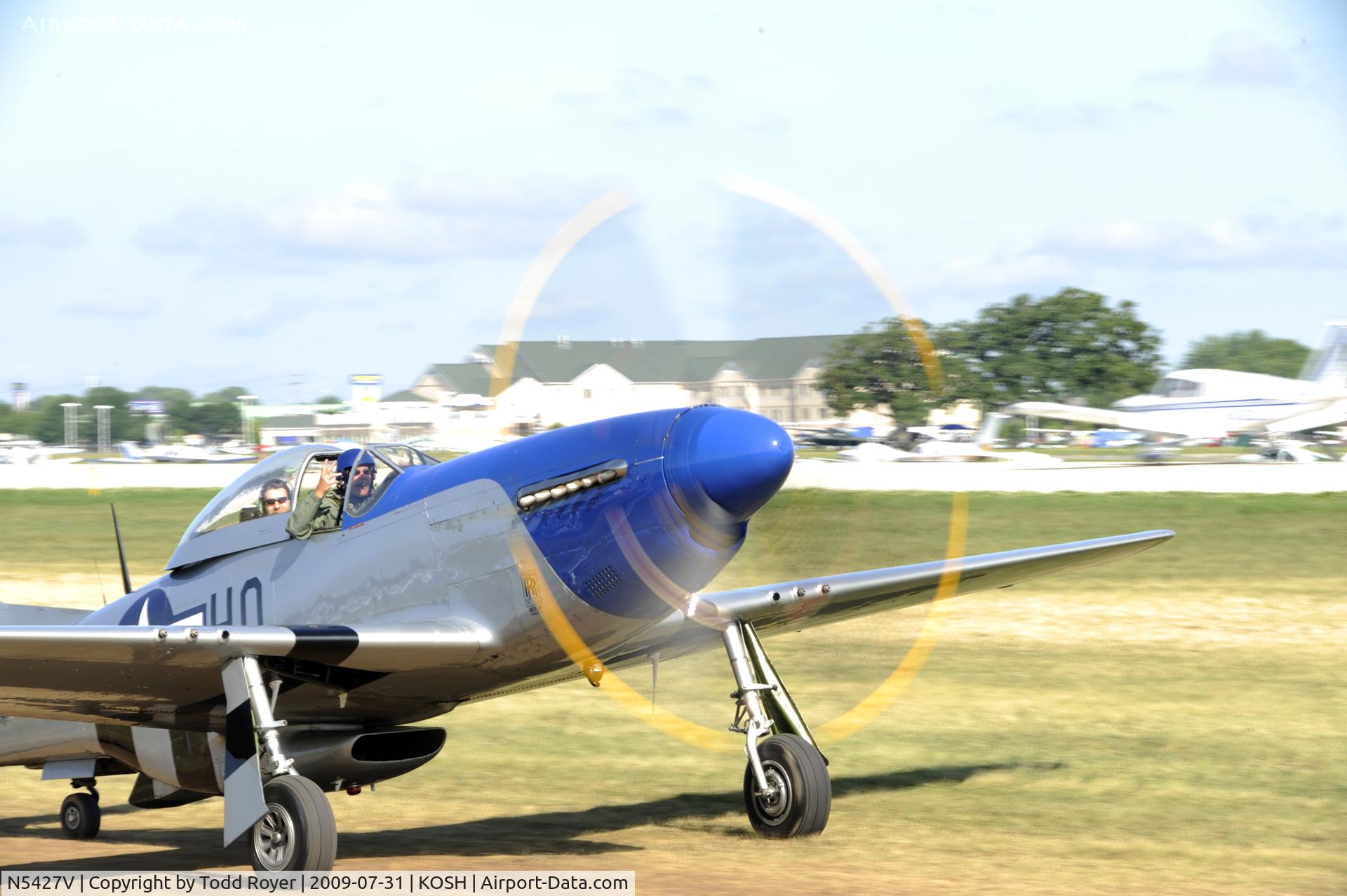 N5427V, 1944 North American F-51D Mustang C/N 44-72942, EAA AIRVENTURE 2009