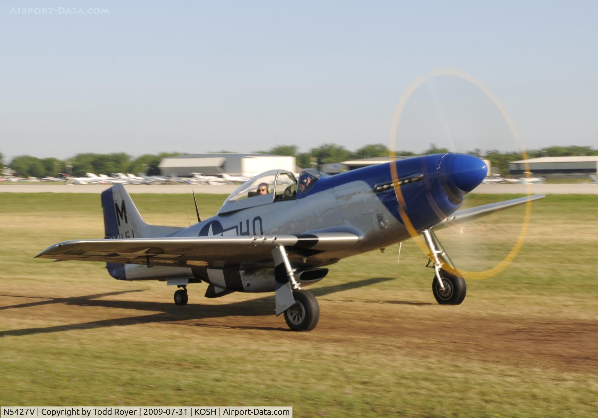 N5427V, 1944 North American F-51D Mustang C/N 44-72942, EAA AIRVENTURE 2009