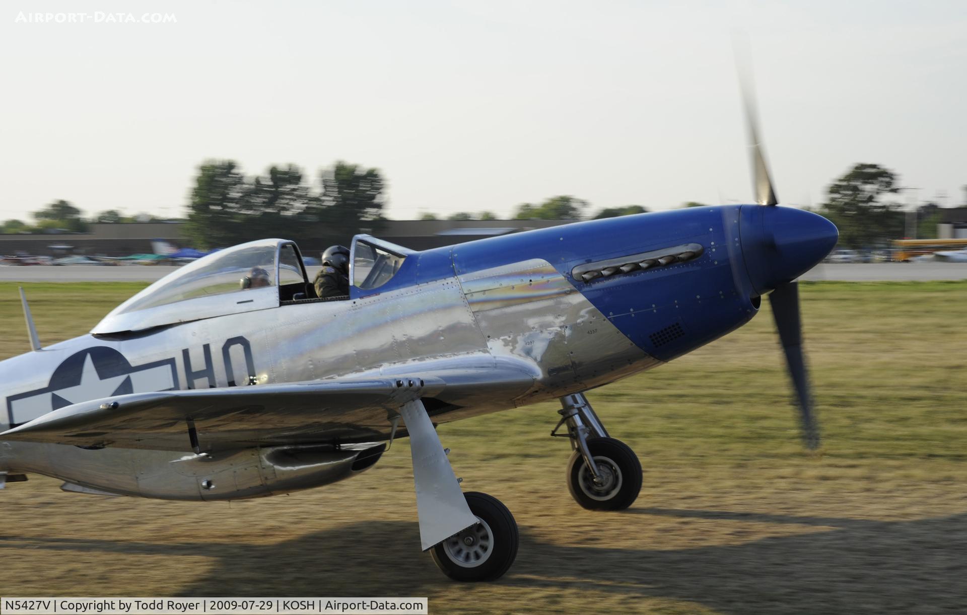 N5427V, 1944 North American F-51D Mustang C/N 44-72942, EAA AIRVENTURE 2009