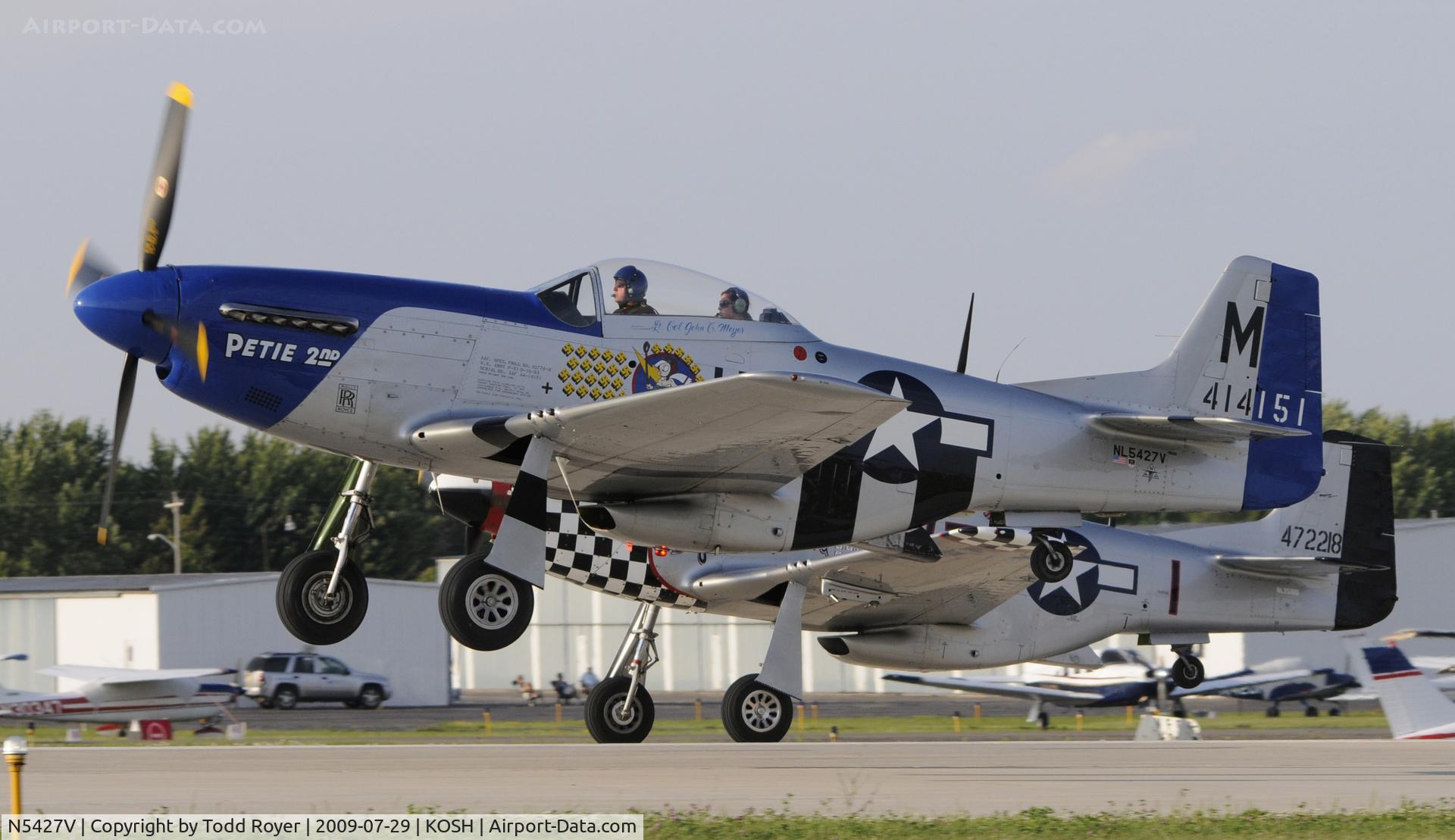 N5427V, 1944 North American F-51D Mustang C/N 44-72942, EAA AIRVENTURE 2009