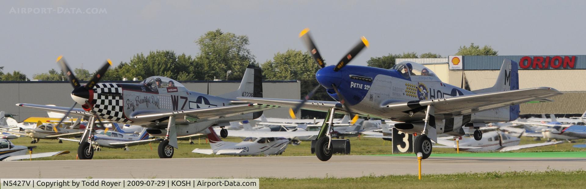 N5427V, 1944 North American F-51D Mustang C/N 44-72942, EAA AIRVENTURE 2009