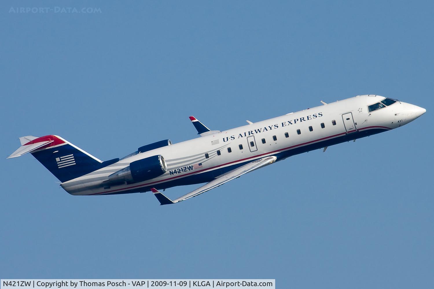 N421ZW, 1999 Bombardier CRJ-200ER (CL-600-2B19) C/N 7346, US Airways Express