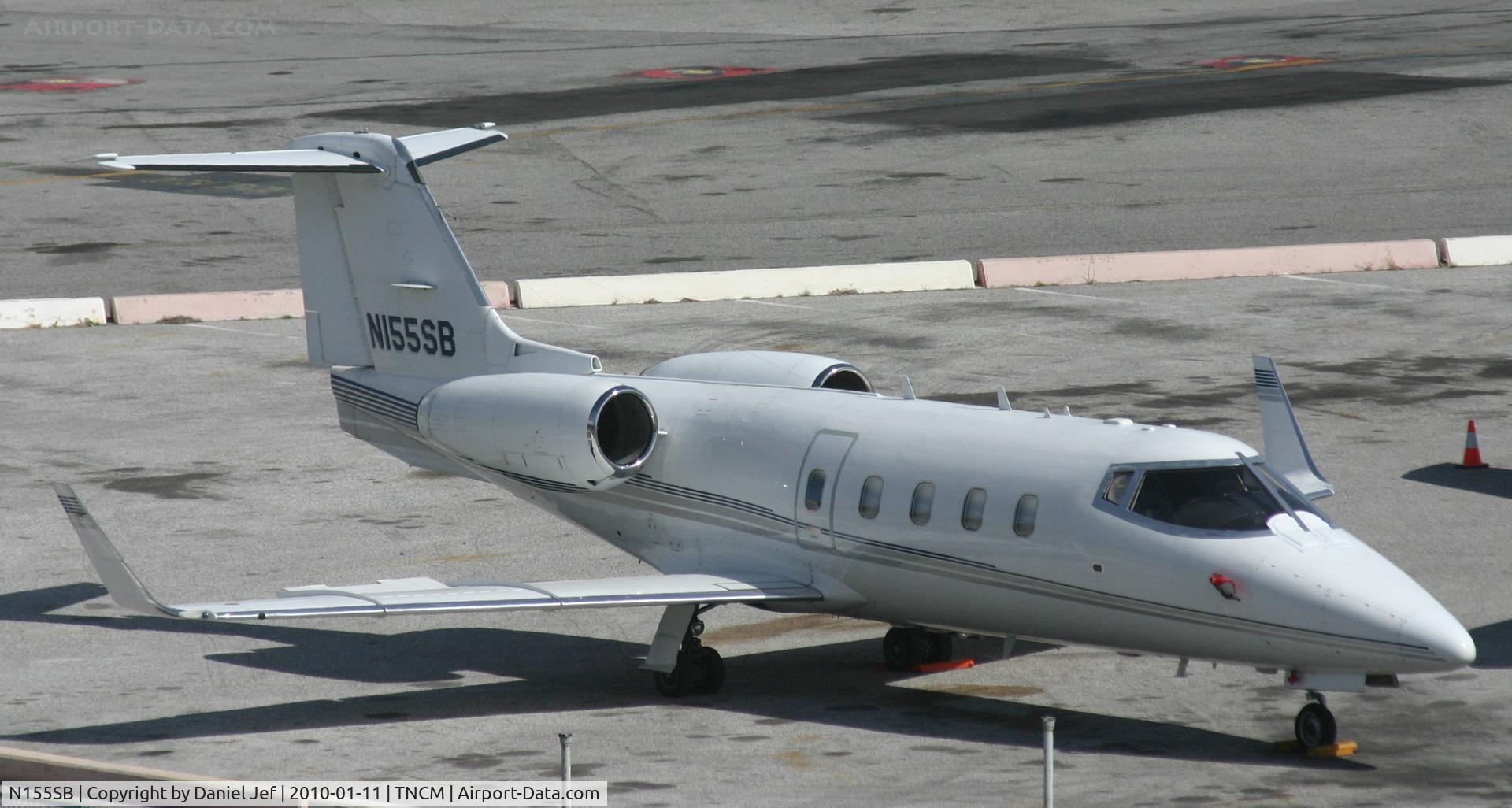N155SB, 1981 Learjet 55 C/N 013, N155SB park on the main ramp