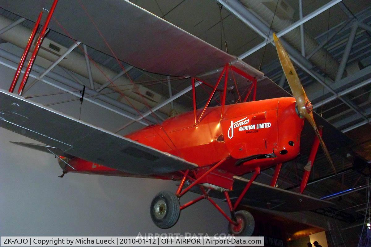 ZK-AJO, 1941 De Havilland Australia DH-82A Tiger Moth C/N DHA489, At Te Papa