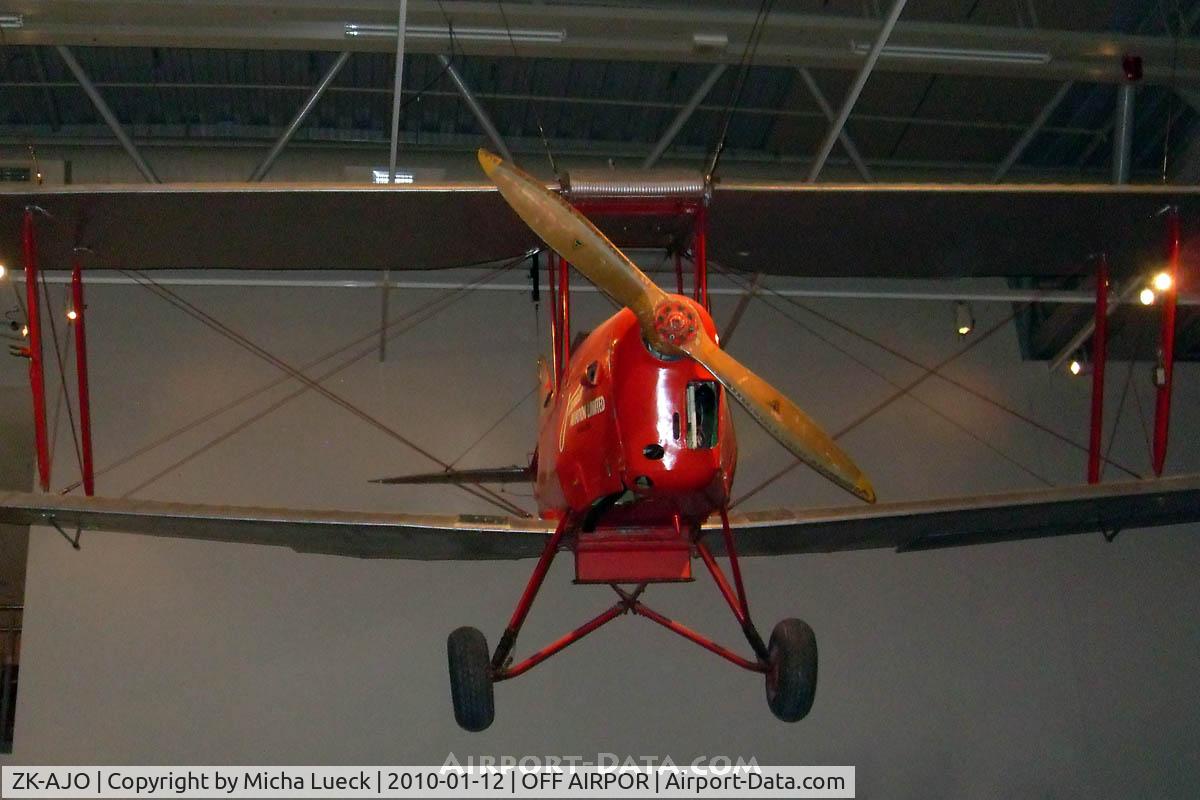 ZK-AJO, 1941 De Havilland Australia DH-82A Tiger Moth C/N DHA489, At Te Papa