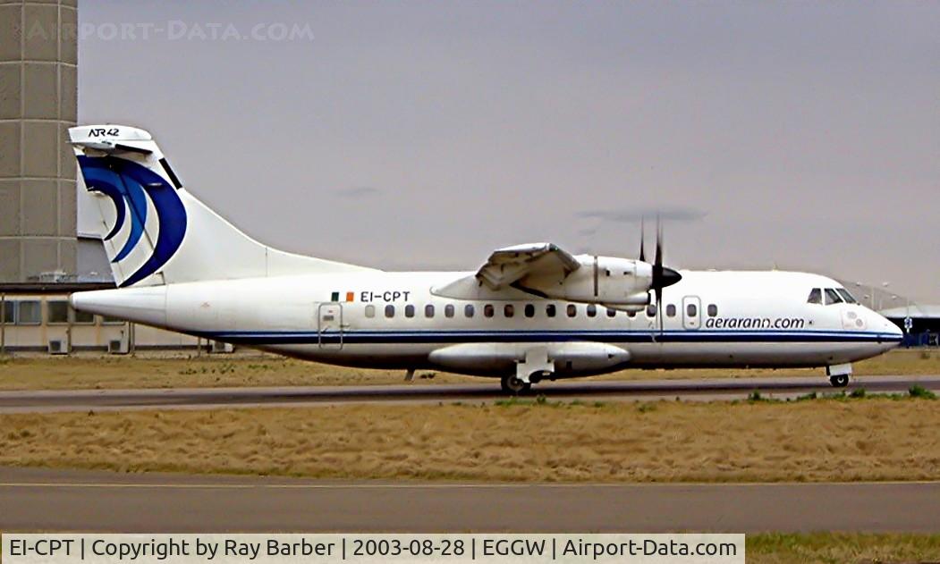 EI-CPT, 1990 ATR 42-312 C/N 191, Aerospatiale ATR-42-312 [191] (Aer Arann) Luton~G 28/08/2003. Seen taxiing out for departure at Luton.