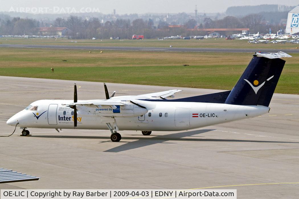 OE-LIC, 1997 De Havilland Canada DHC-8-314 Dash 8 C/N 503, DHC-8Q-314 Dash 8 [503] (Intersky) Friedrichshafen~D 03/04/2009. Being prepared for departure.