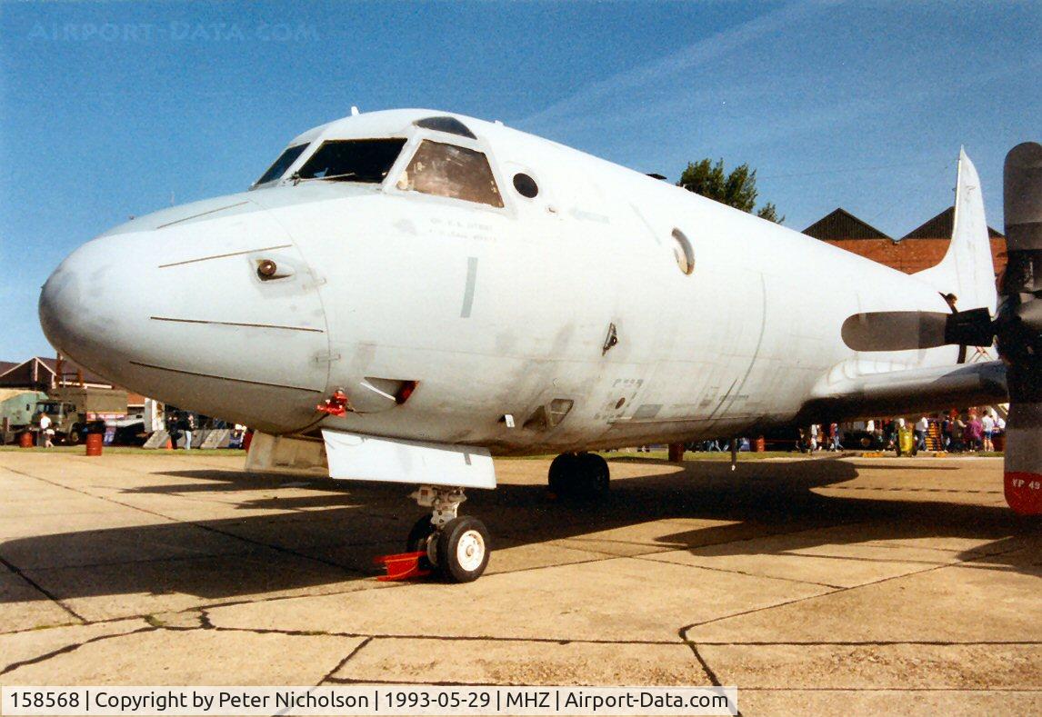 158568, Lockheed P-3C Orion C/N 285A-5577, P-3C Orion of Patrol Squadron VP-49 on display at the 1993 Mildenhall Air Fete.