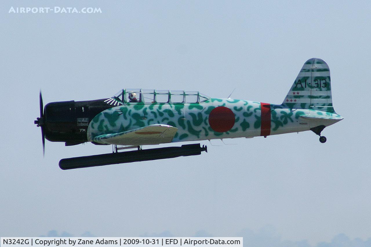 N3242G, 1945 North American AT-6D Texan C/N 43766, Tora Tora Tora Kate Replica at the 2009 Wings Over Houston Airshow