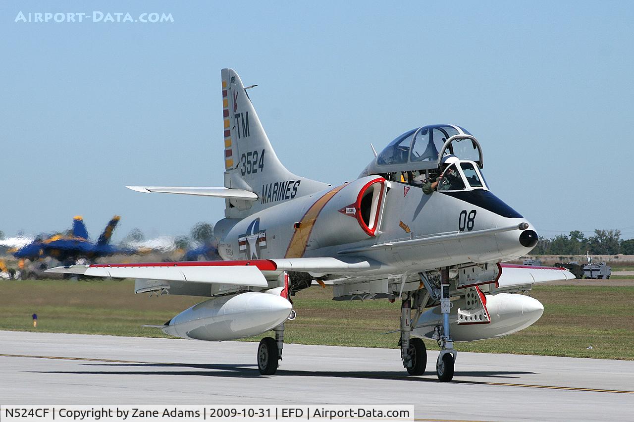 N524CF, 1967 Douglas TA-4F Skyhawk C/N 13590, Collings Foundation A-4 at the Wings Over Houston Airshow