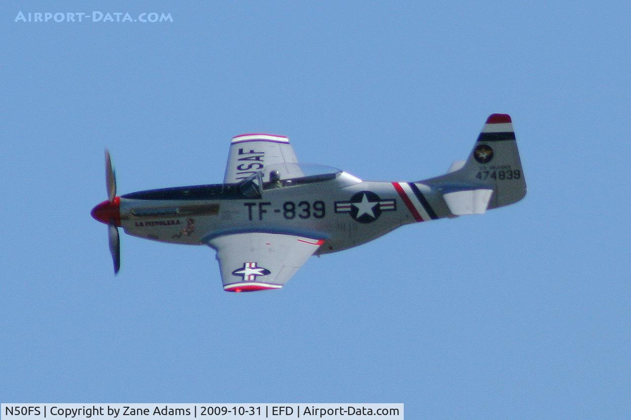 N50FS, 1966 North American F-51D Mustang C/N 44-74839-59, P-51 Mustang at the Wings Over Houston Airshow