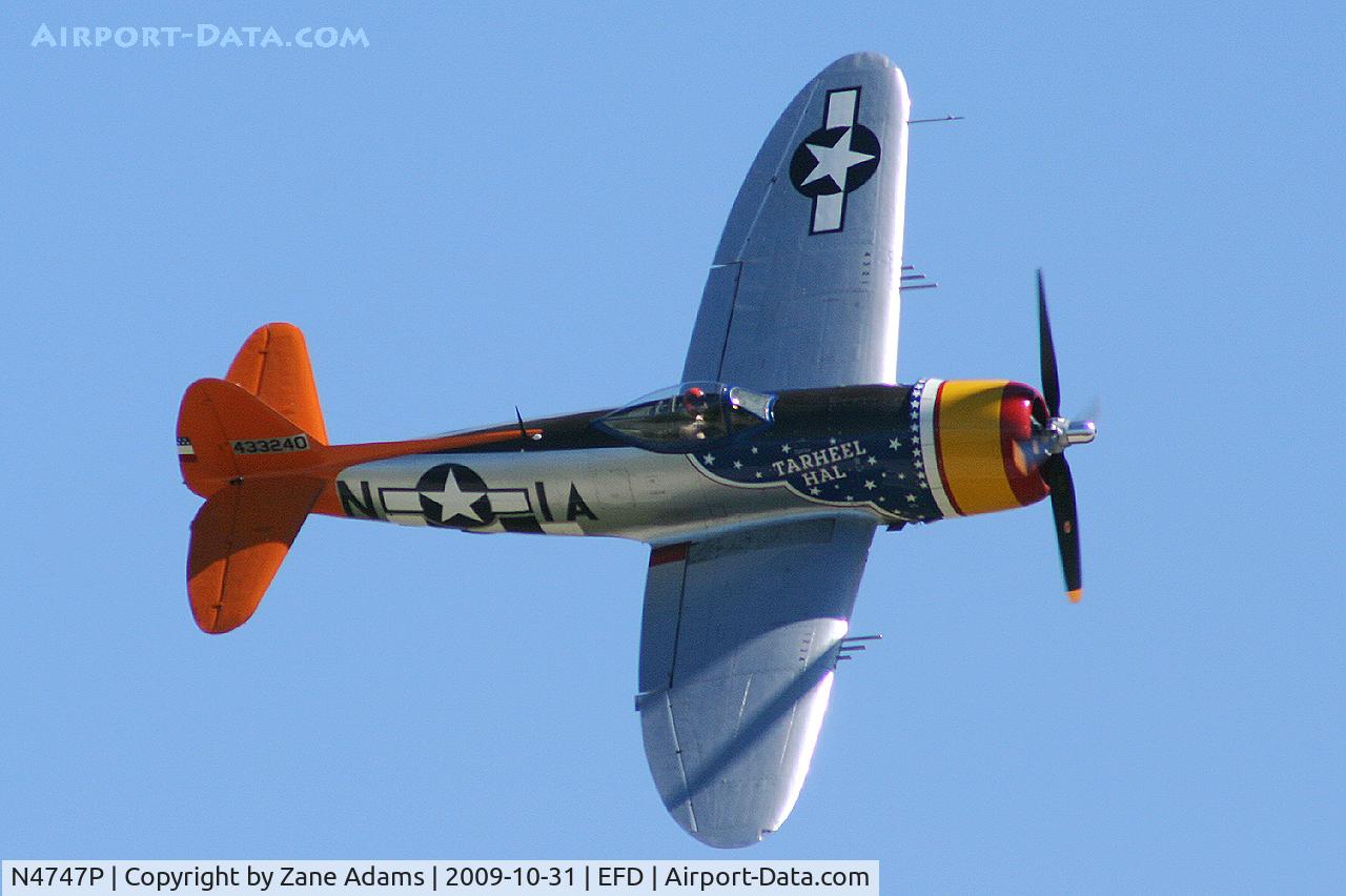N4747P, 1945 Republic P-47D-40-RA Thunderbolt C/N 44-90368, At the Wings Over Houston Airshow