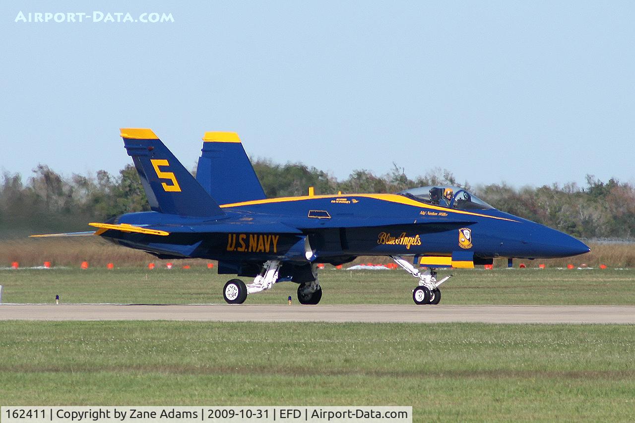 162411, McDonnell Douglas F/A-18A Hornet C/N 0243, USN Blue Angels at the Wings Over Houston Airshow