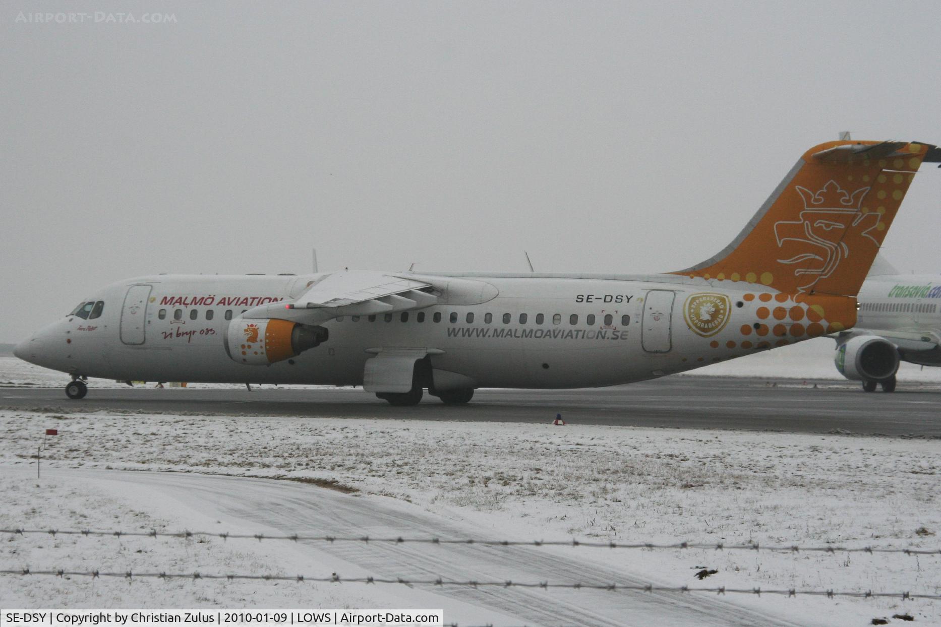 SE-DSY, 1995 British Aerospace Avro 146-RJ100 C/N E3263, Malmö