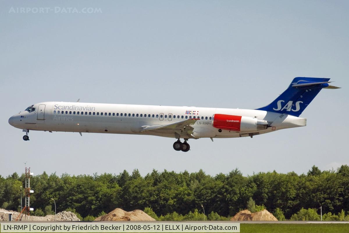 LN-RMP, 1991 McDonnell Douglas MD-87 (DC-9-87) C/N 53337, about to touchdown