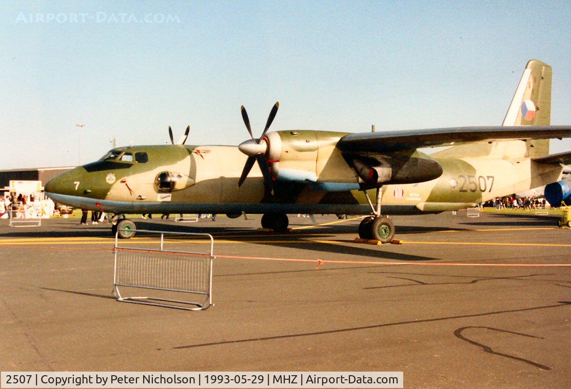 2507, Antonov An-26 C/N 12507, An-26 Curl of the Czech Air Force on display at the 1993 Mildenhall Air Fete.