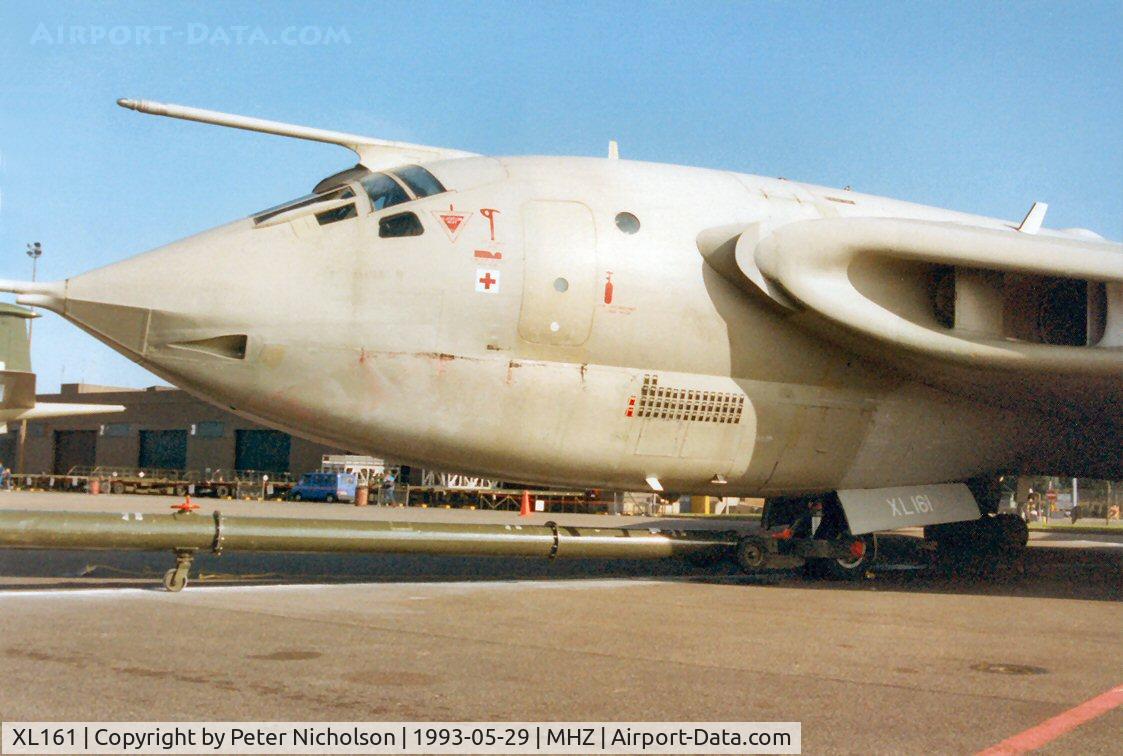XL161, 1961 Handley Page Victor K.2 C/N HP80/64, Another view of the 55 Squadron Victor tanker on display at the 1993 Mildenhall Air Fete.
