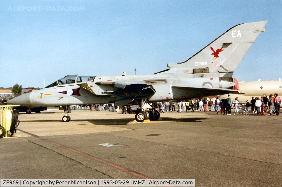 ZE969, 1990 Panavia Tornado F.3 C/N 3381/AS121/803, Tornado F.3 of 23 Squadron on display at the 1993 Mildenhall Air Fete.