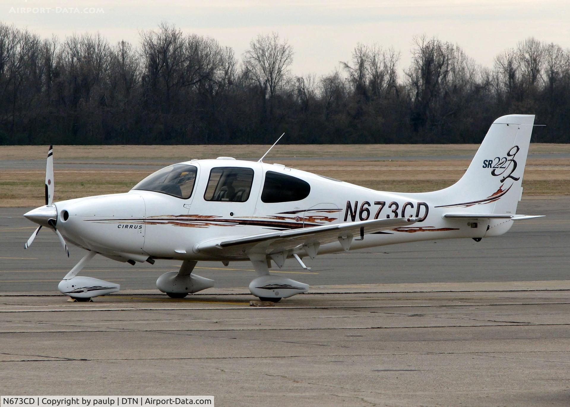 N673CD, 2006 Cirrus SR22 C/N 1771, At Downtown Shreveport.