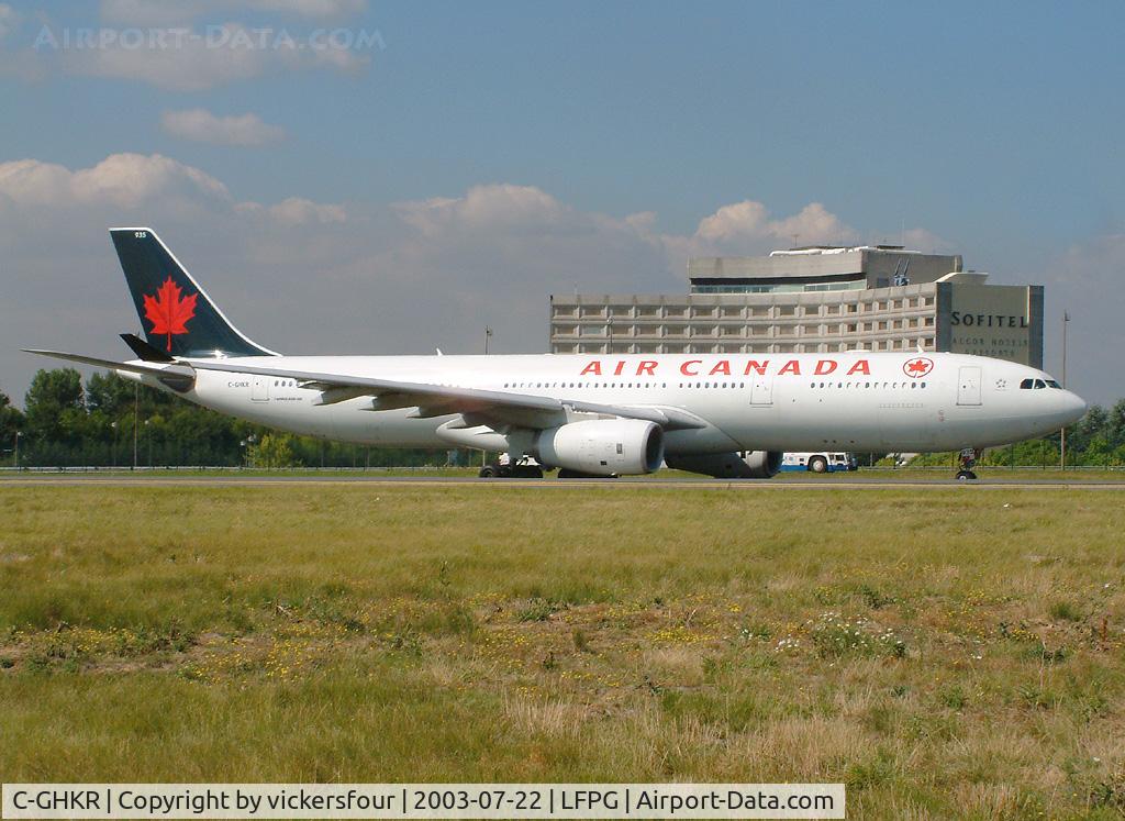 C-GHKR, 2001 Airbus A330-343 C/N 0400, Air Canada
