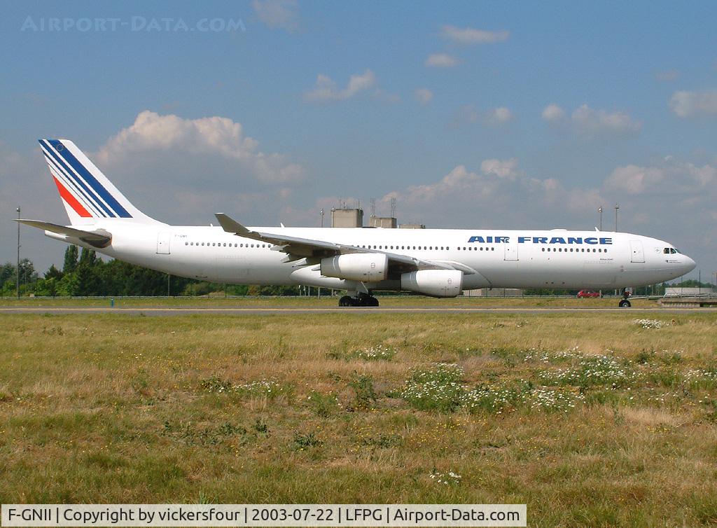 F-GNII, 2001 Airbus A340-313X C/N 399, Air France