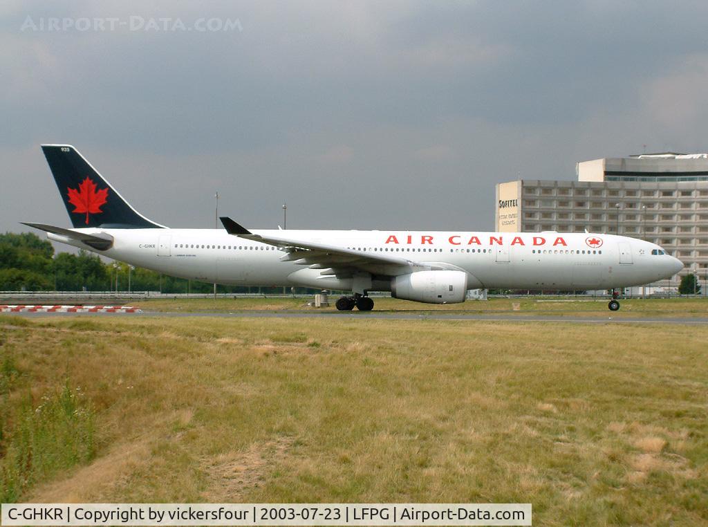 C-GHKR, 2001 Airbus A330-343 C/N 0400, Air Canada