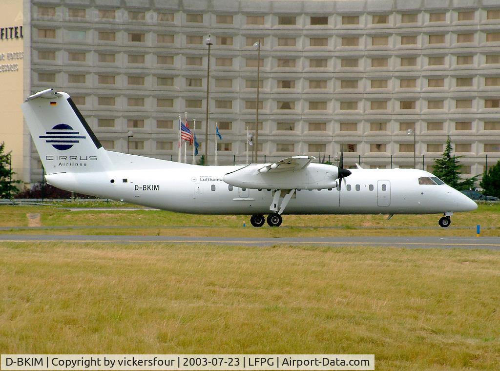 D-BKIM, 1993 De Havilland Canada DHC-8-311 Dash 8 C/N 356, Cirrus Airlines. DHC-8 314 (c/n 356).