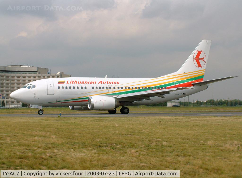 LY-AGZ, 1996 Boeing 737-524 C/N 26340, Lithuanian Airlines