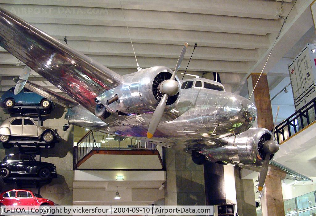 G-LIOA, Lockheed Electra 10-A C/N 1037, Science Museum - London. Marked as NC5171N.