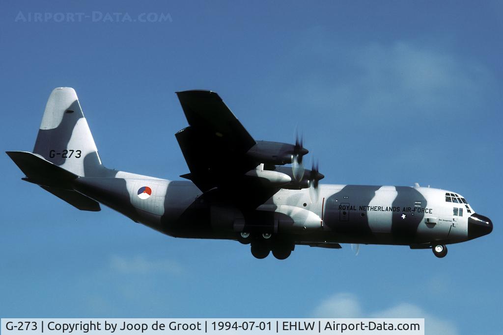 G-273, 1993 Lockheed C-130H-30 Hercules C/N 382-5273, arrival for the 1994 open house.