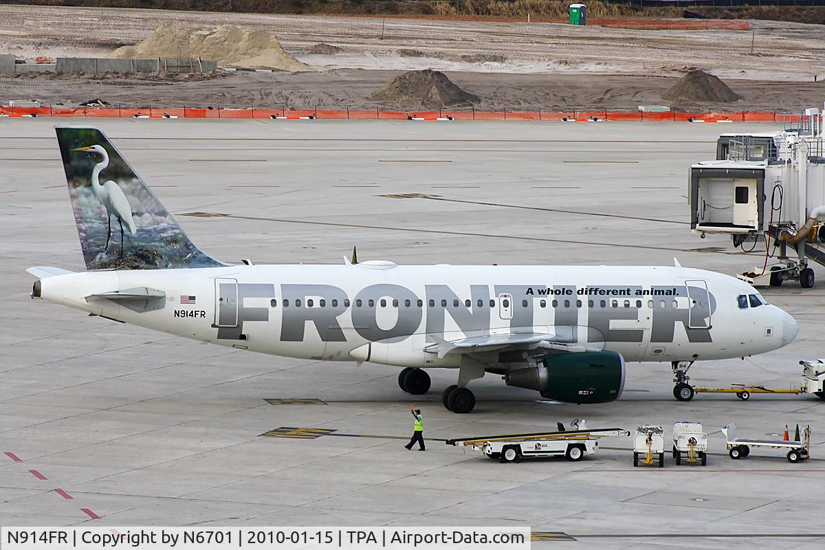 N914FR, 2002 Airbus A319-111 C/N 1841, Frontier