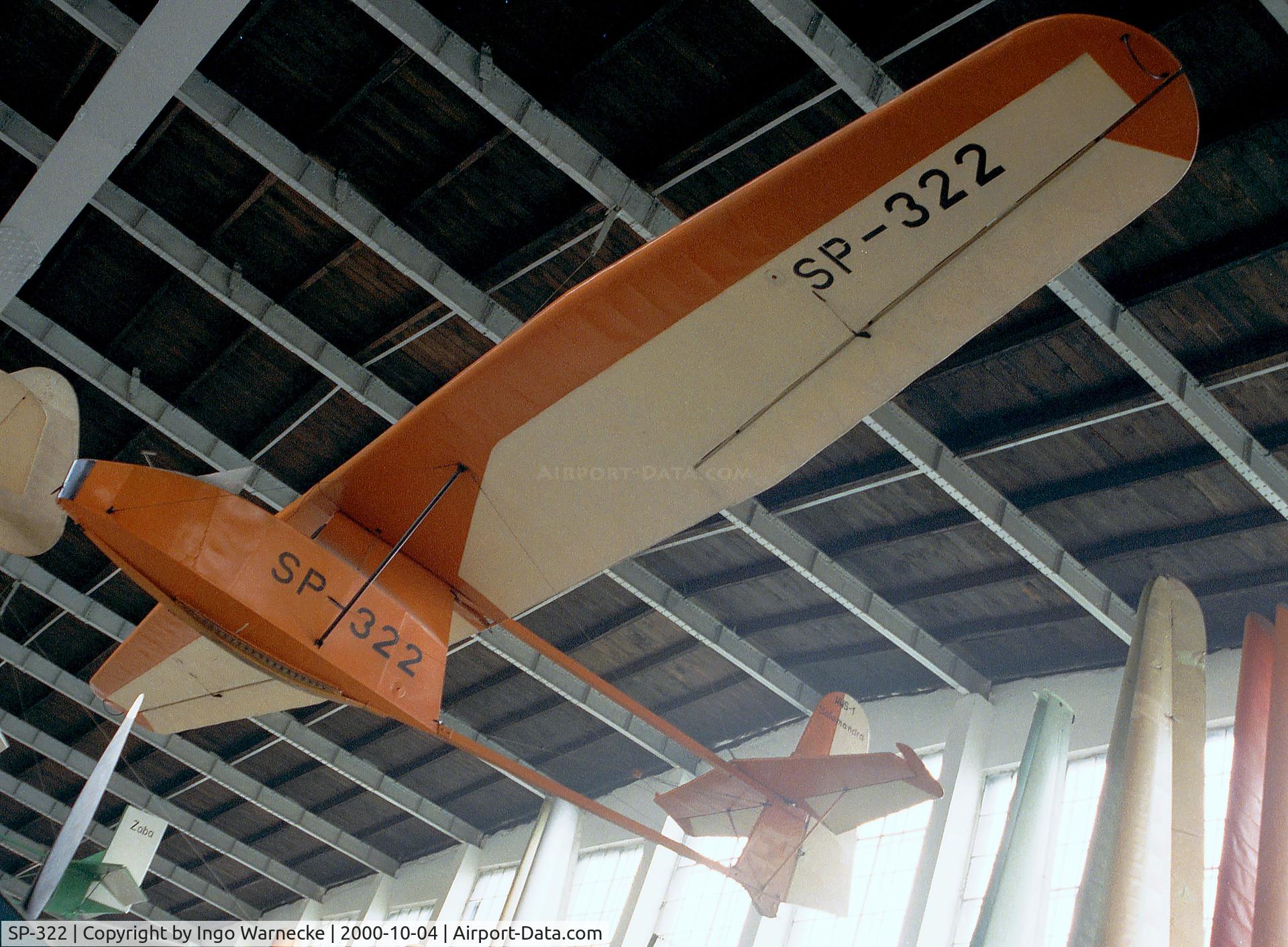 SP-322, 1946 Instytut Szybownictwa IS-A Salamandra C/N 003, Instytut Szybownictwa IS-A Salamandra at the Muzeum Lotnictwa i Astronautyki, Krakow