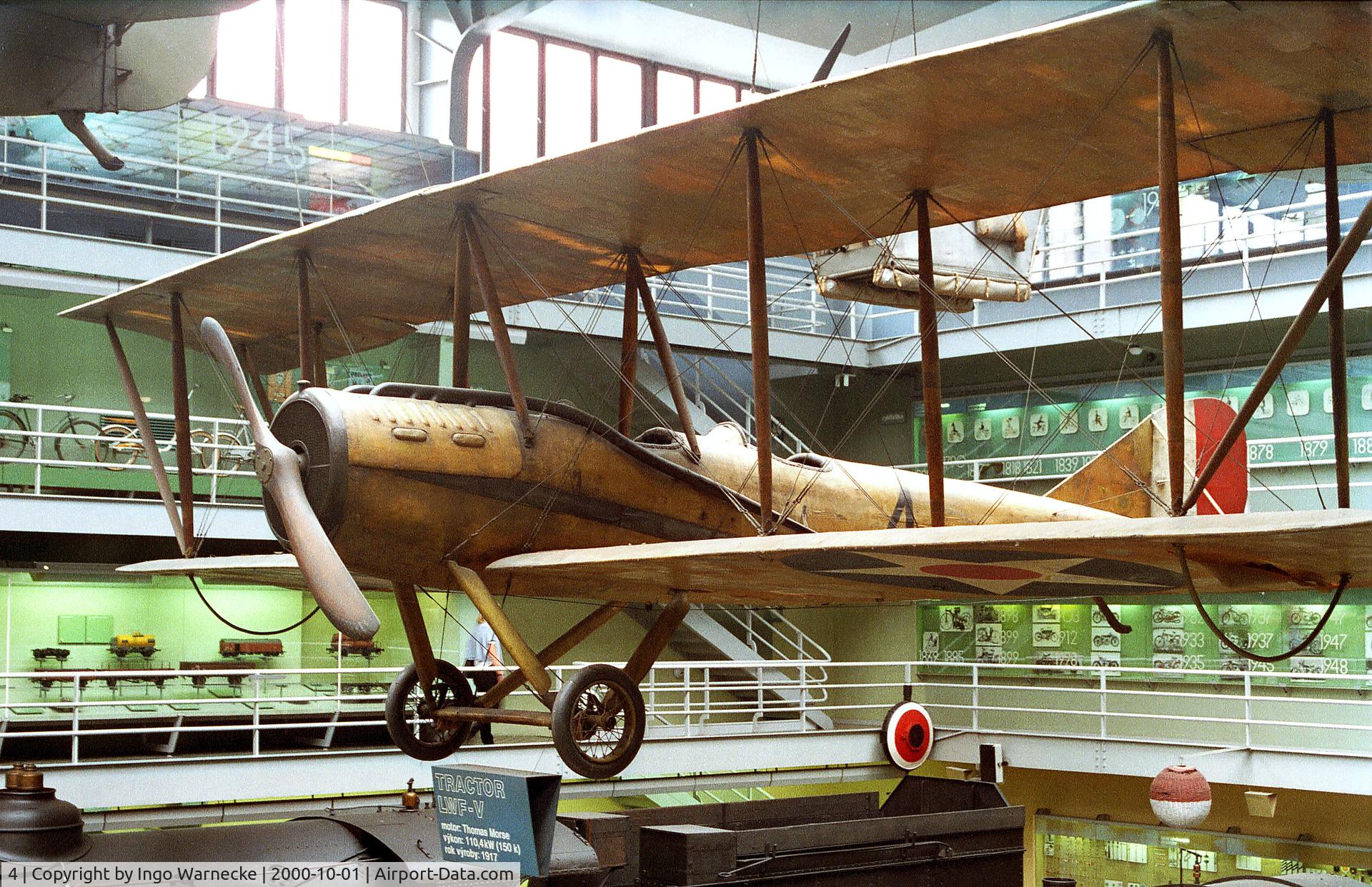 4, 1917 Lowe Willard Fowler L.W.F. V-1 C/N 12893, Lowe Willard Fowler L.W.F. V-1 of the Czechoslovak Legion in Siberia at the Narodni Technicke Muzeum, Prague