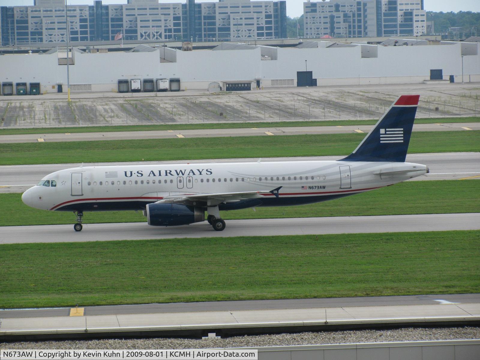 N673AW, 2004 Airbus A320-232 C/N 2312, Cactus' sole flight into CMH